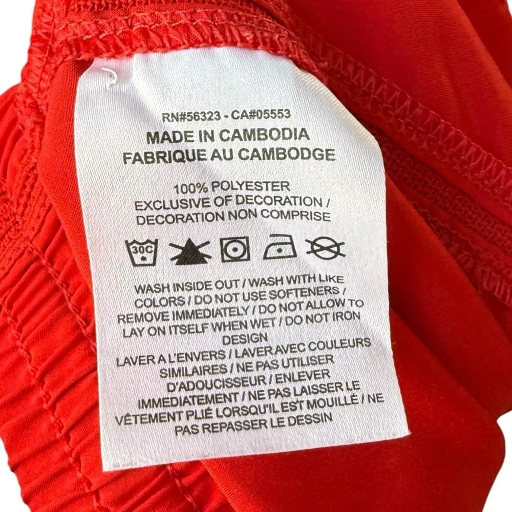 4/$25 Nike Multi Dri-FIT Training Athletic Shorts Unisex Kids Small Red Sports
